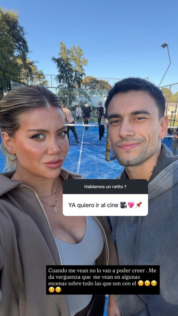 La actriz registró para las redes momentos del rodaje. Foto: Captura Instagram.