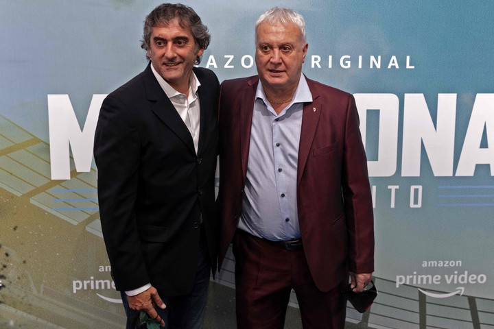 Alonso y Francescoli, ídolos de River. AFP.