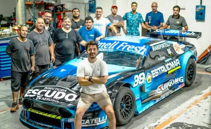 El equipo listo para el regreso en Viedma.