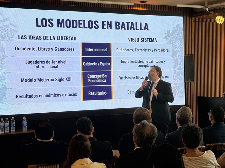 Santiago Oría, el cineasta de Milei y director de Realizaciones Audiovisuales de Presidencia de la Nación. Dio una charla sobre batalla cultural en Tigre.