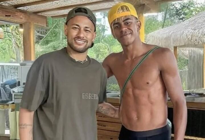 Neymar junto a Lamine Yamal. (@neymarjr)