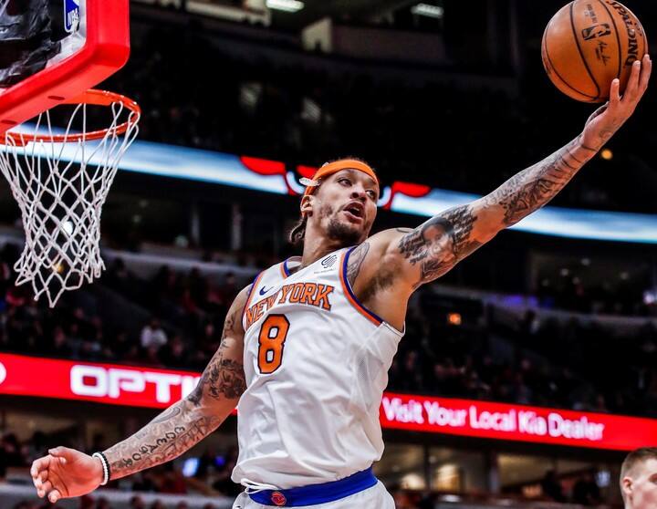 Michael Beasley, cuando jugaba en New York Knicks.