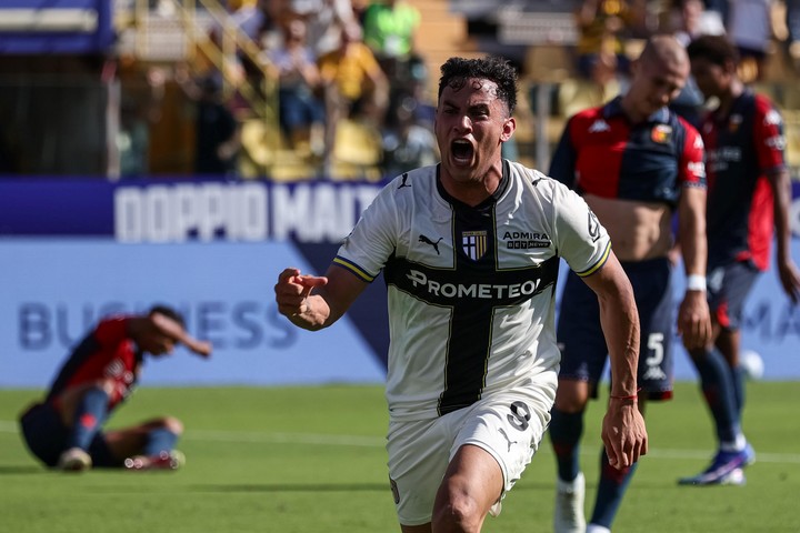 David Romero en el Parma.