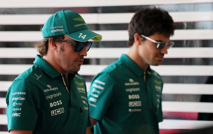 Alonso y Stroll (Reuters).