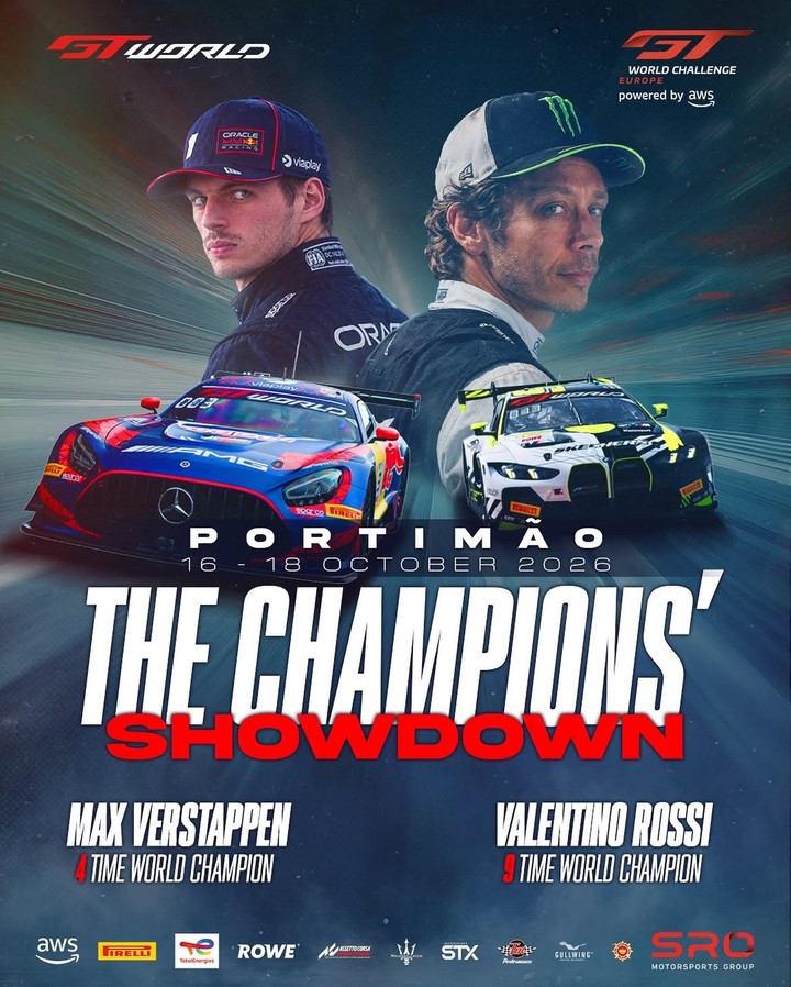 Max Verstappen y Valentino Rossi, las figuras de la última fecha del GT World Challenge Europe. (@gtworldcheu)