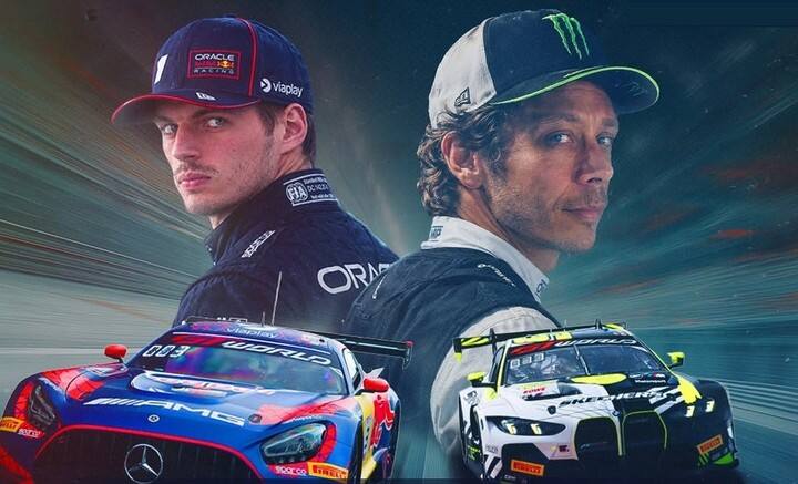 Max Verstappen y Valentino Rossi coincidirán en la última fecha del GT World Challenge Europe. (@gtworldcheu en IG).