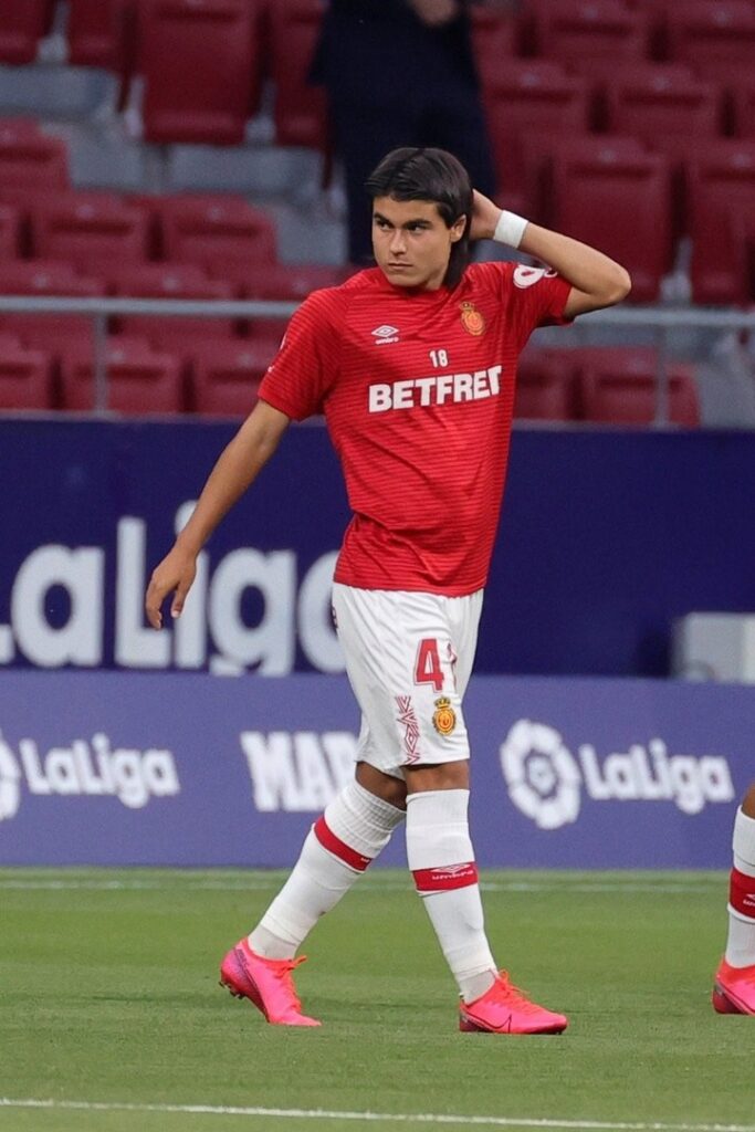 Luka Romero en el 2020, cuando debutó con 15 años en el Mallorca.