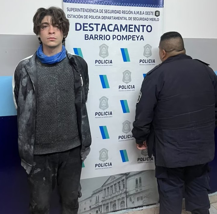 El joven detenido por intentar incendiar una estación de servicio.