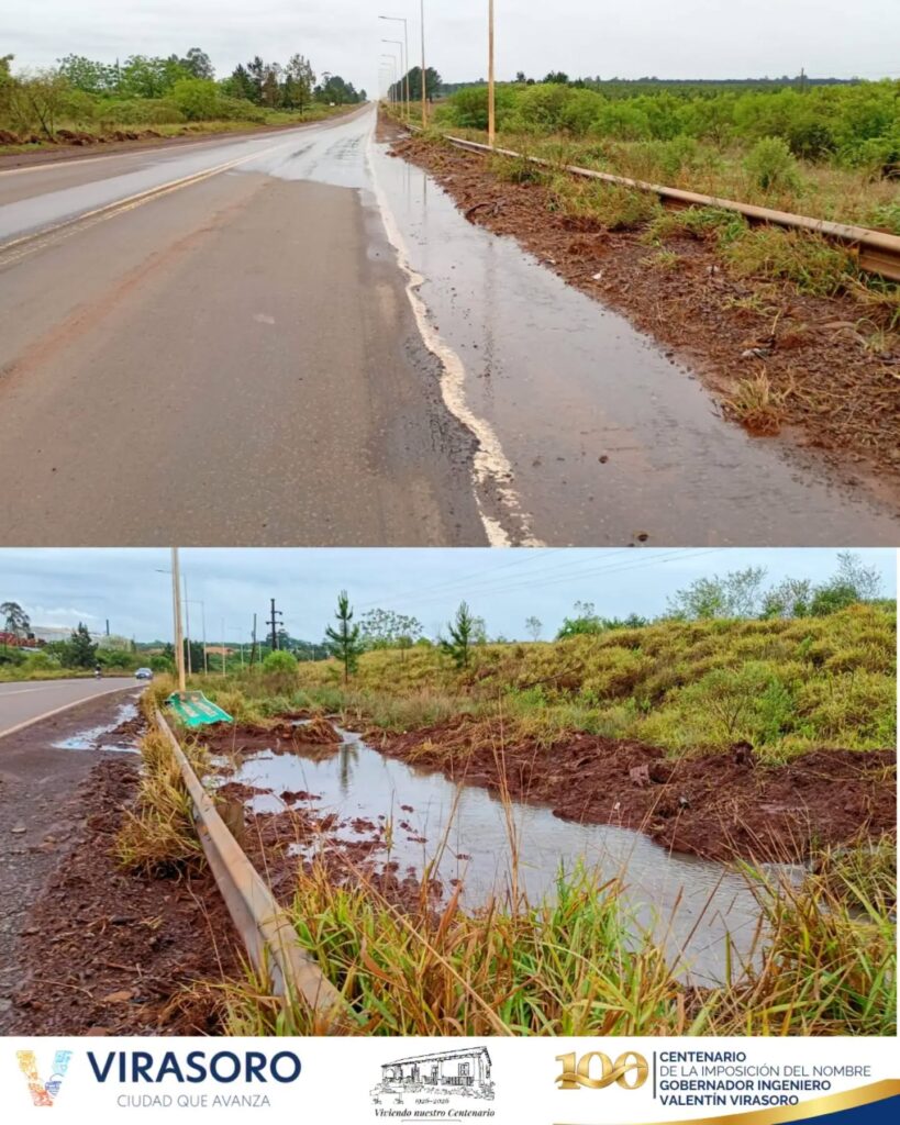 Virasoro - Trabajos para mejorar el escurrimiento del agua