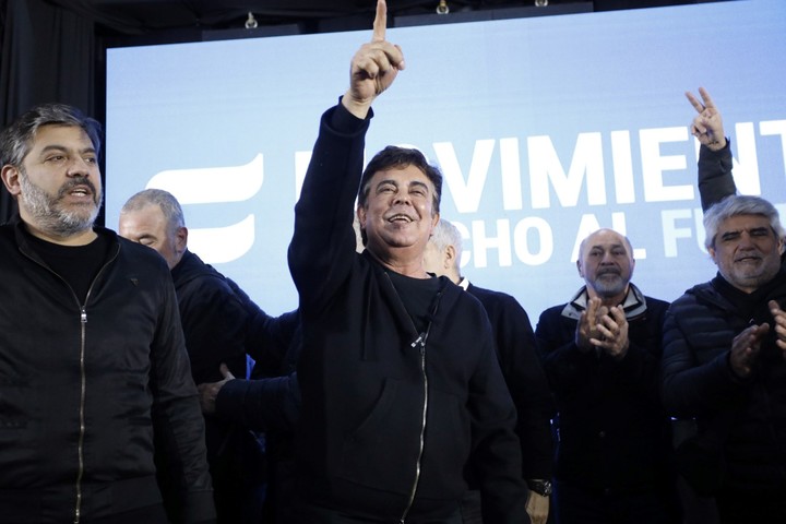 Fernando Espinoza y Carlos Bianco, dos posibles candidatos, en un acto del MDF.