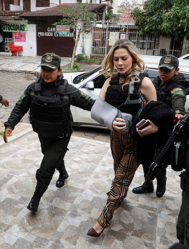 Nadia Beller, la ex pareja de Fernando Cerimedo que lo acusa de haber intentado matarla. Foto REUTERS.