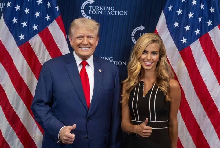 Kathie Zacharia con Donald Trump.