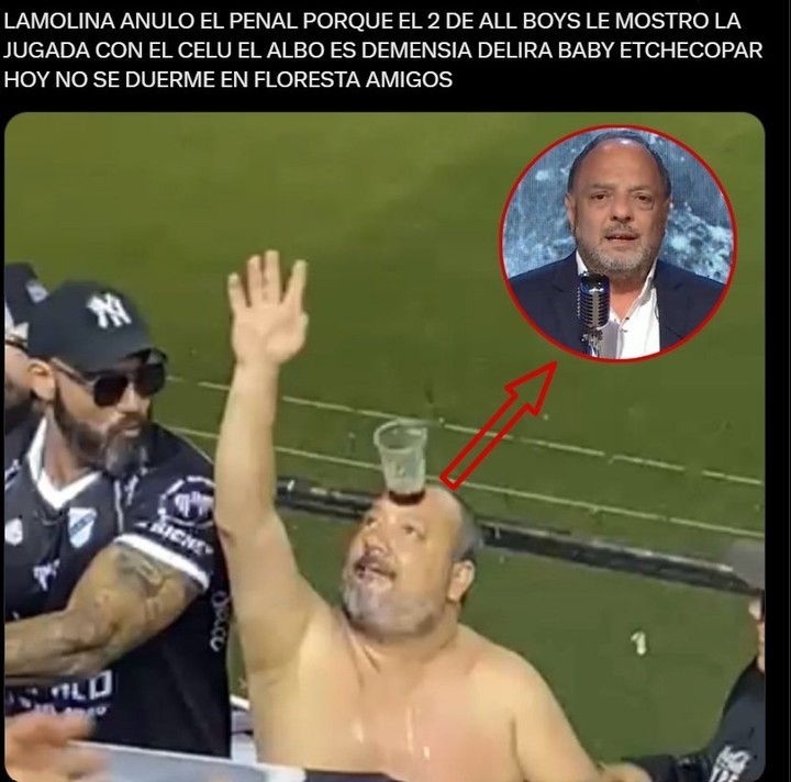 Los memes por el escándalo en All Boys - Godoy Cruz