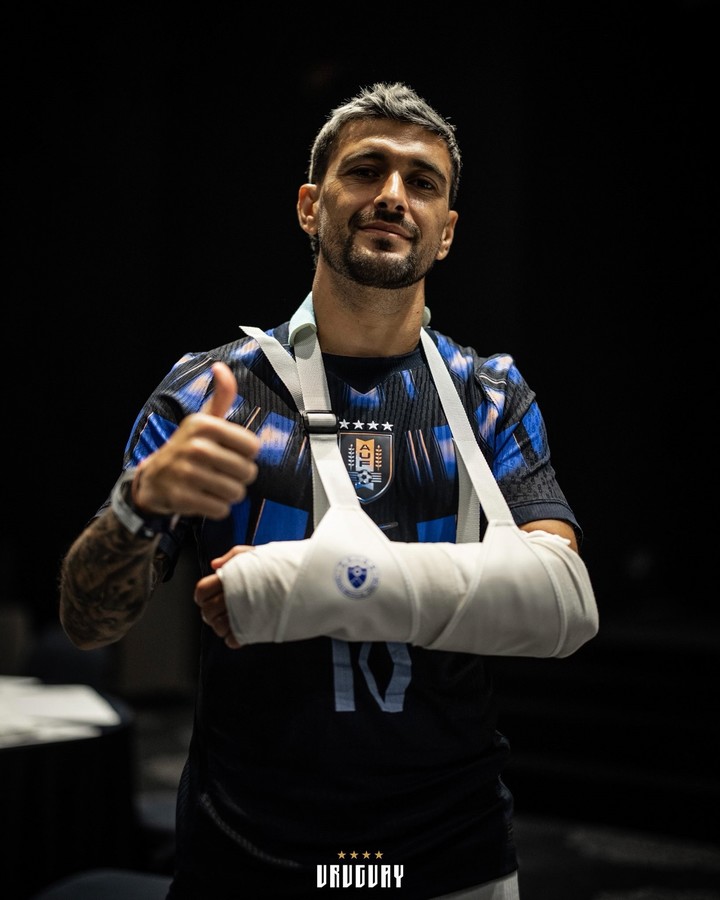 De Arrascaeta se lesionó con Uruguay.