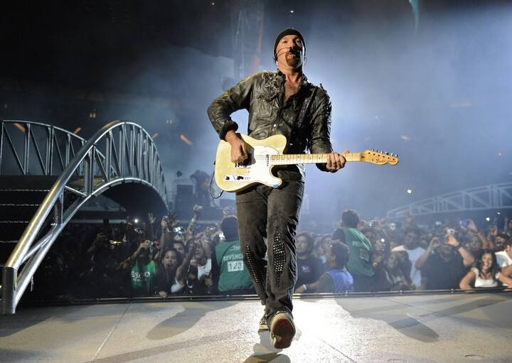 Una foto de U2 en su segunda visita a la Argentina, en el año 2011. Foto: AFP.