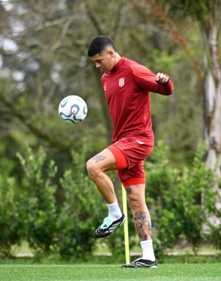 Marcos Rojo, de vuelta en Estudiantes (Prensa Estudiantes).