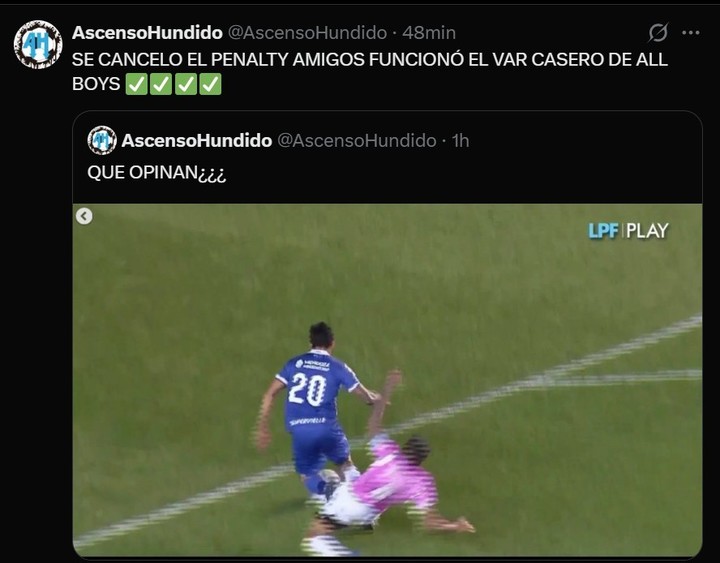Los memes por el escándalo en All Boys - Godoy Cruz