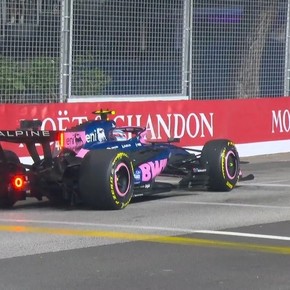 Colapinto abandonó el GP de Singapur